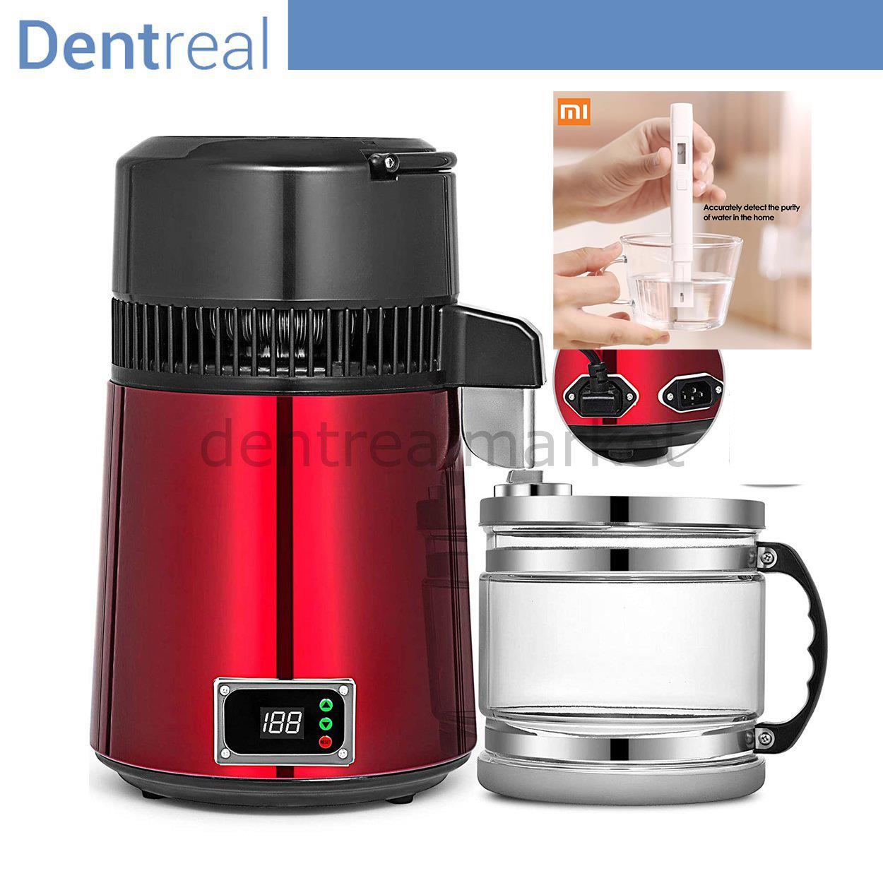 ディディミ 蒸留器 未使用品 黒 ブラック Water Distiller Dentreal Water Distiller Machine With Termostat & MI TDS Meter