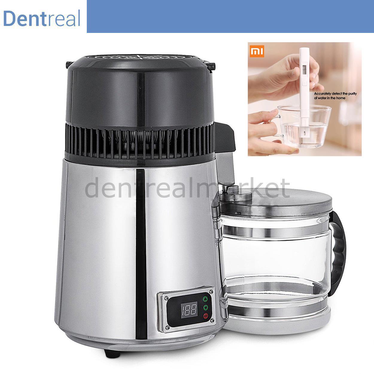 Dentreal Water Distiller Machine with Thermostat & MI TDS Meter