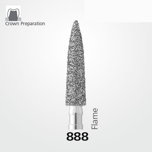 Meisinger 888 Synthetic Diamond Bur — Pack of 5