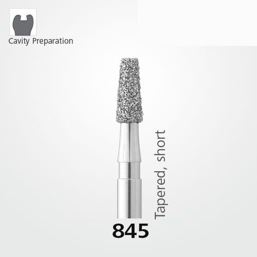 Meisinger 845 Synthetic Diamond Bur Tapered - 5 pcs