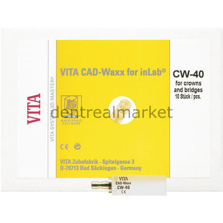 Vita CAD-Waxx CW-40 Millable Acrylic Polymer Block - Pack of 2