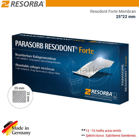 Resorba Parasorb Resodont Forte - Collagen Membrane 25*22 mm