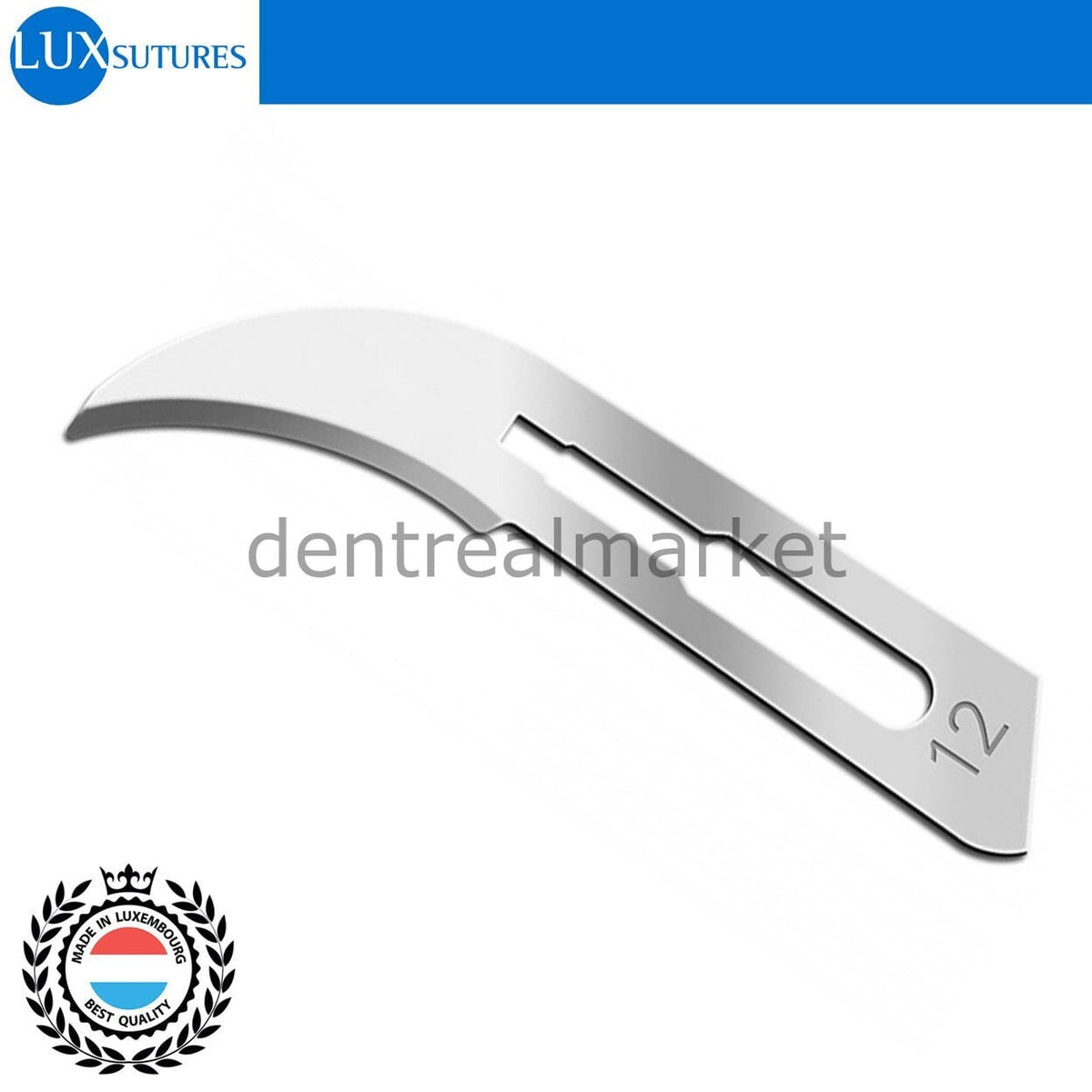 Lüx Sutures Surgical Sterile Scalpel Blade No. 12