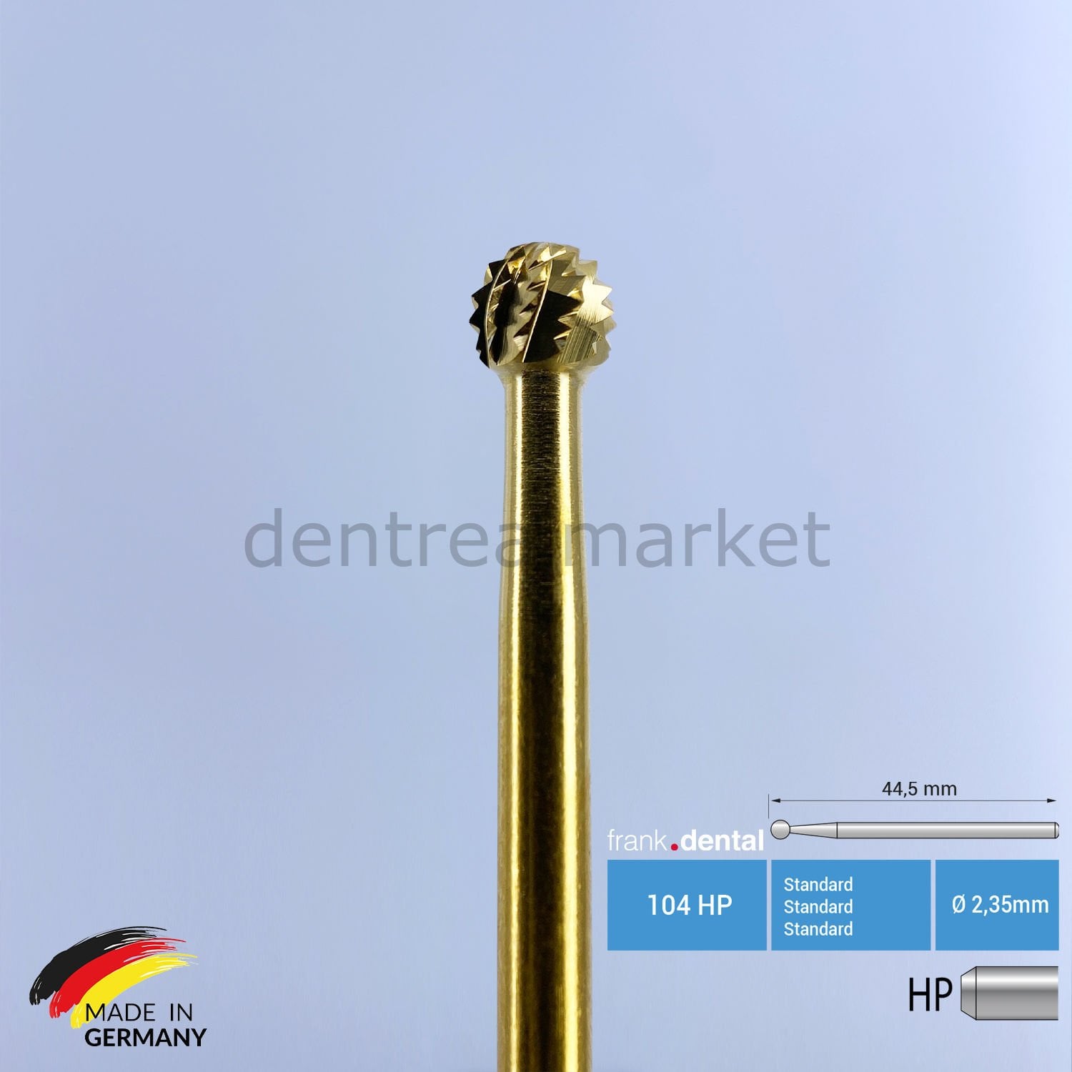 Frank Dental Titanium Carbide Surgical Round Bur 141A HP
