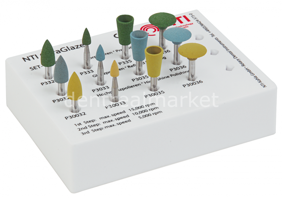 NTI Ceraglaze Zirconia Polishing Rubber Set