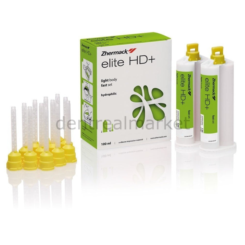 Zhermack Elite HD+ Wash Impression A-Silicone Light Body 2×50 ml Fast
