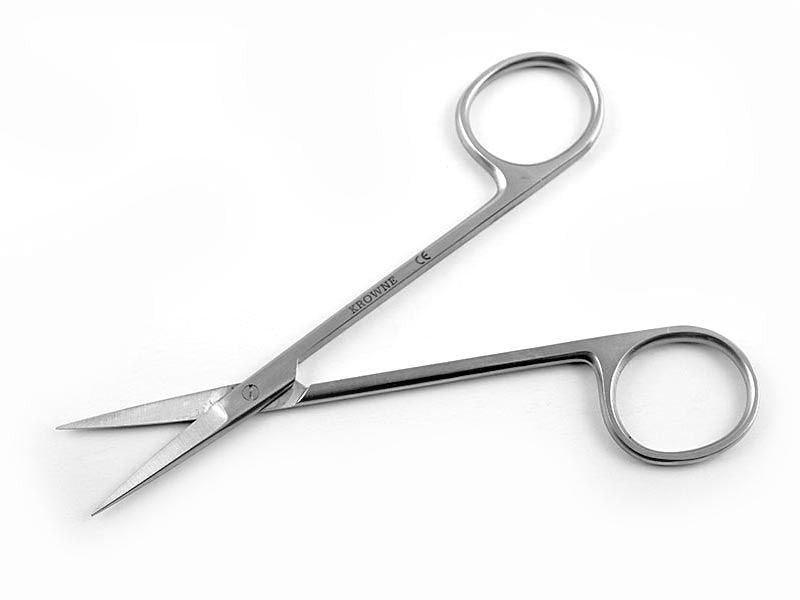 Krowne Iris Surgical Scissors 11 cm Straight
