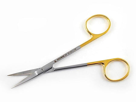 Krowne Iris Surgical Scissors 11 cm TC Straight