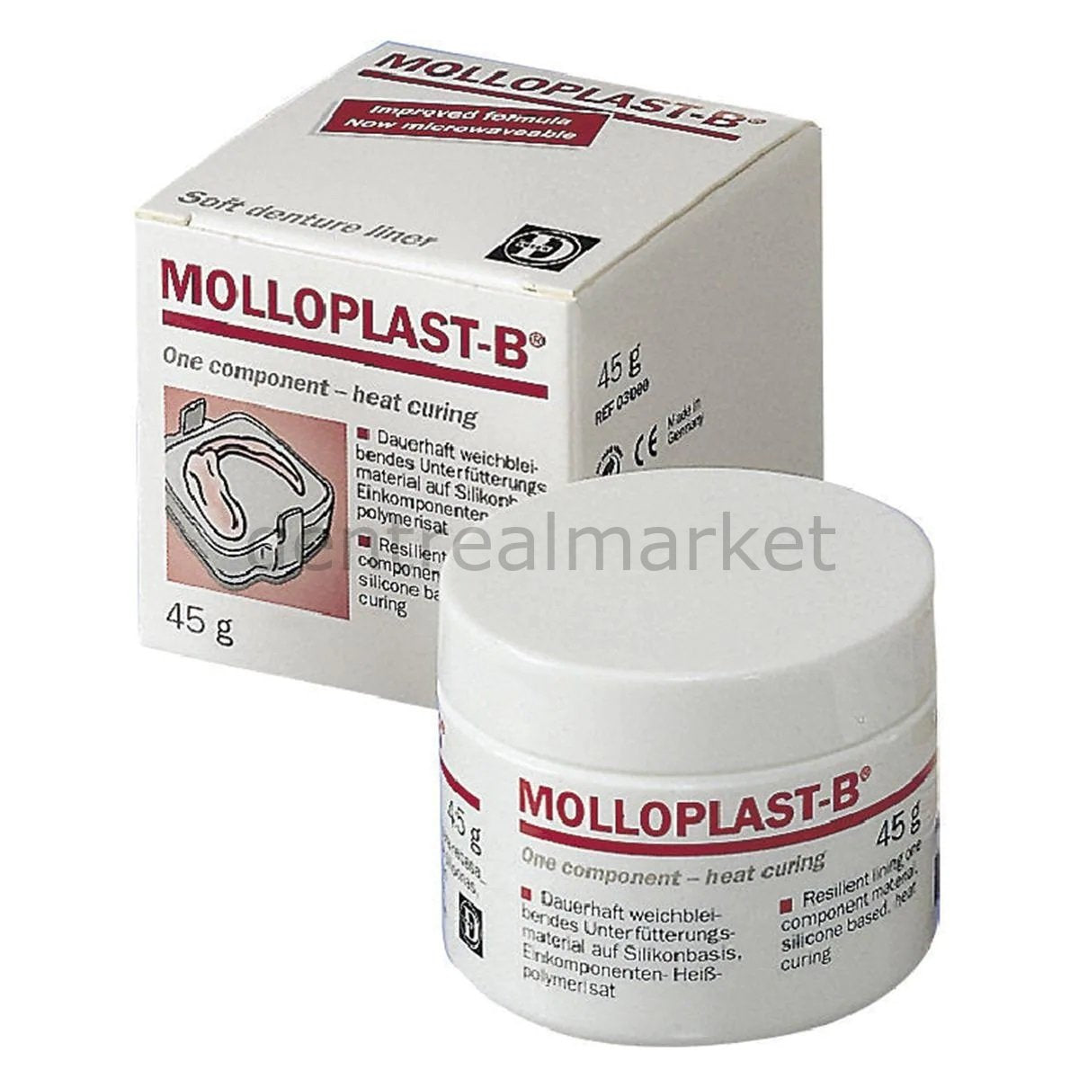 Molloplast B Permanent soft relining material 45g