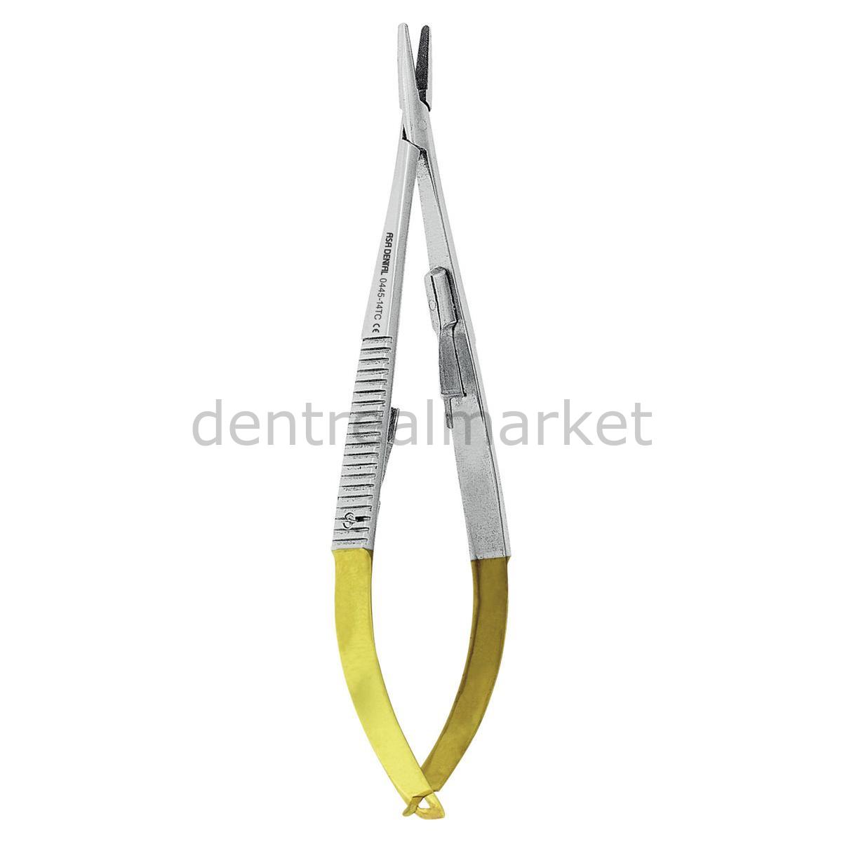 Asa Dental Castroviejo Needle Holder Straight Tip TC 14 cm