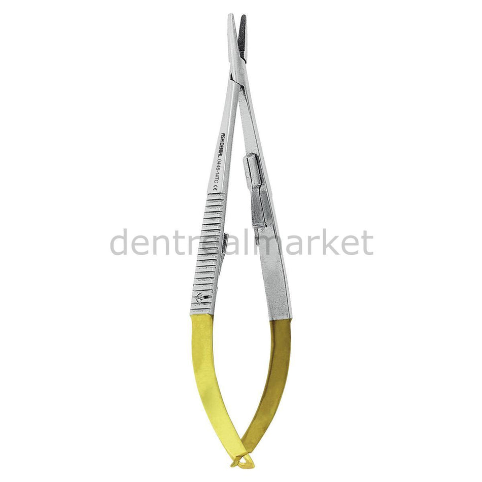Asa Dental Castroviejo Needle Holder Straight Tip TC 14 cm