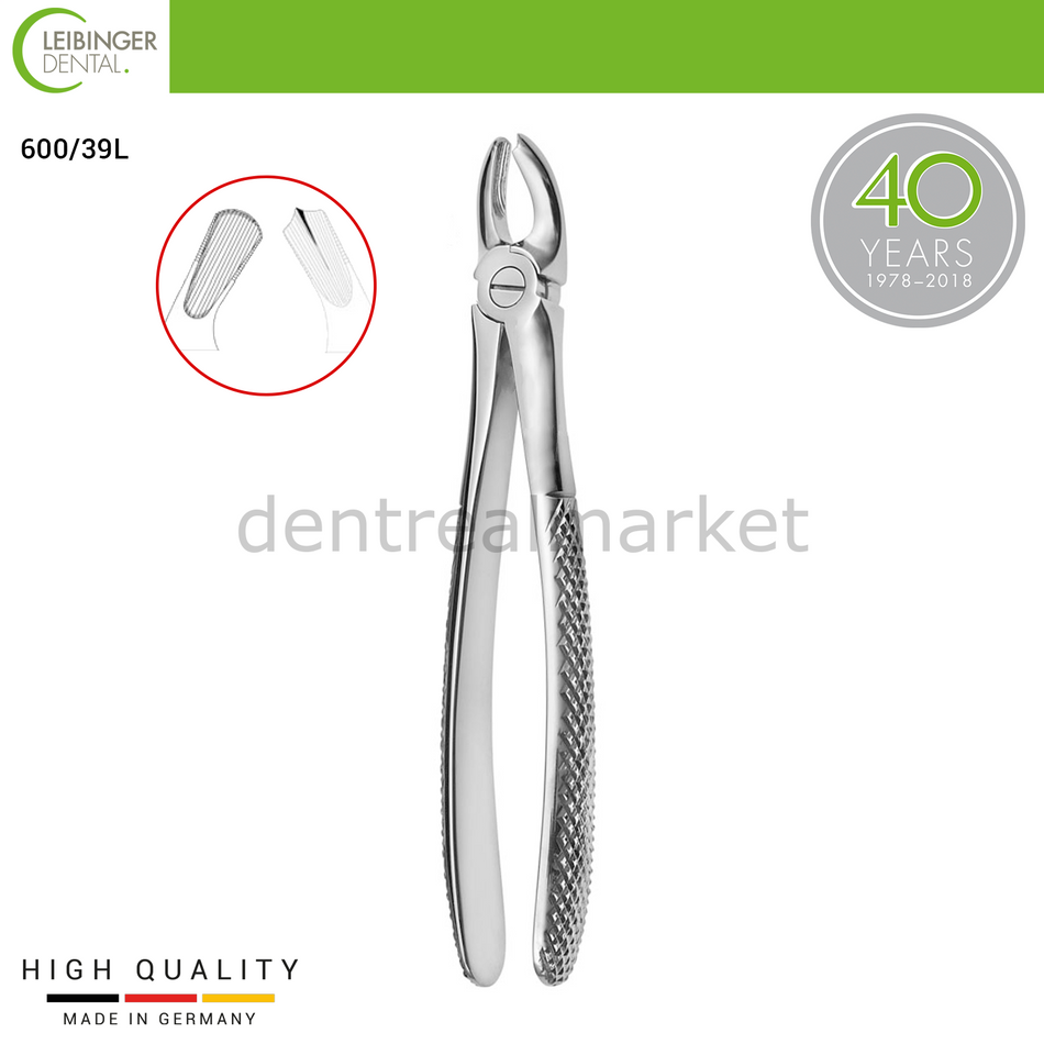 Leibinger Pediatric Forceps Upper Molars, Left - Fig 39L