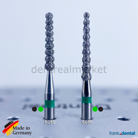 Frank Dental Natural Diamond Bur - Spiral - Turbine 6055 - Pack of 5