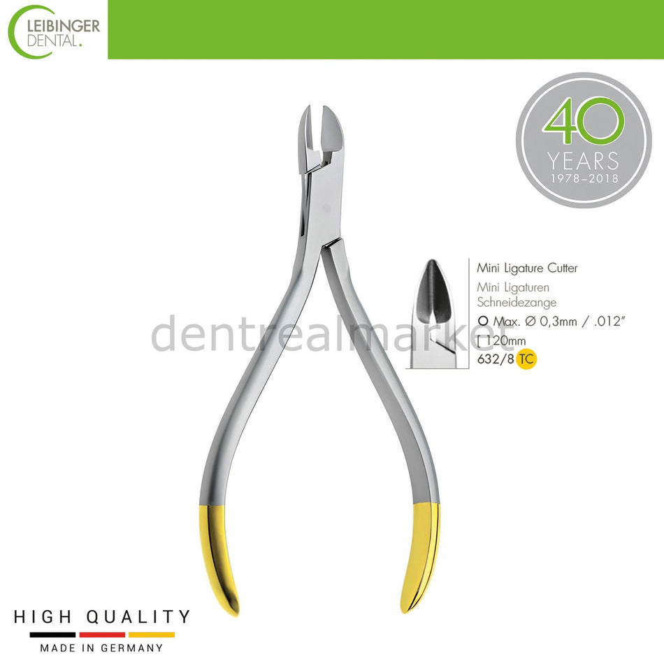 Leibinger Orthodontic Pliers — Ligature Cutter Mini TC — 120 mm