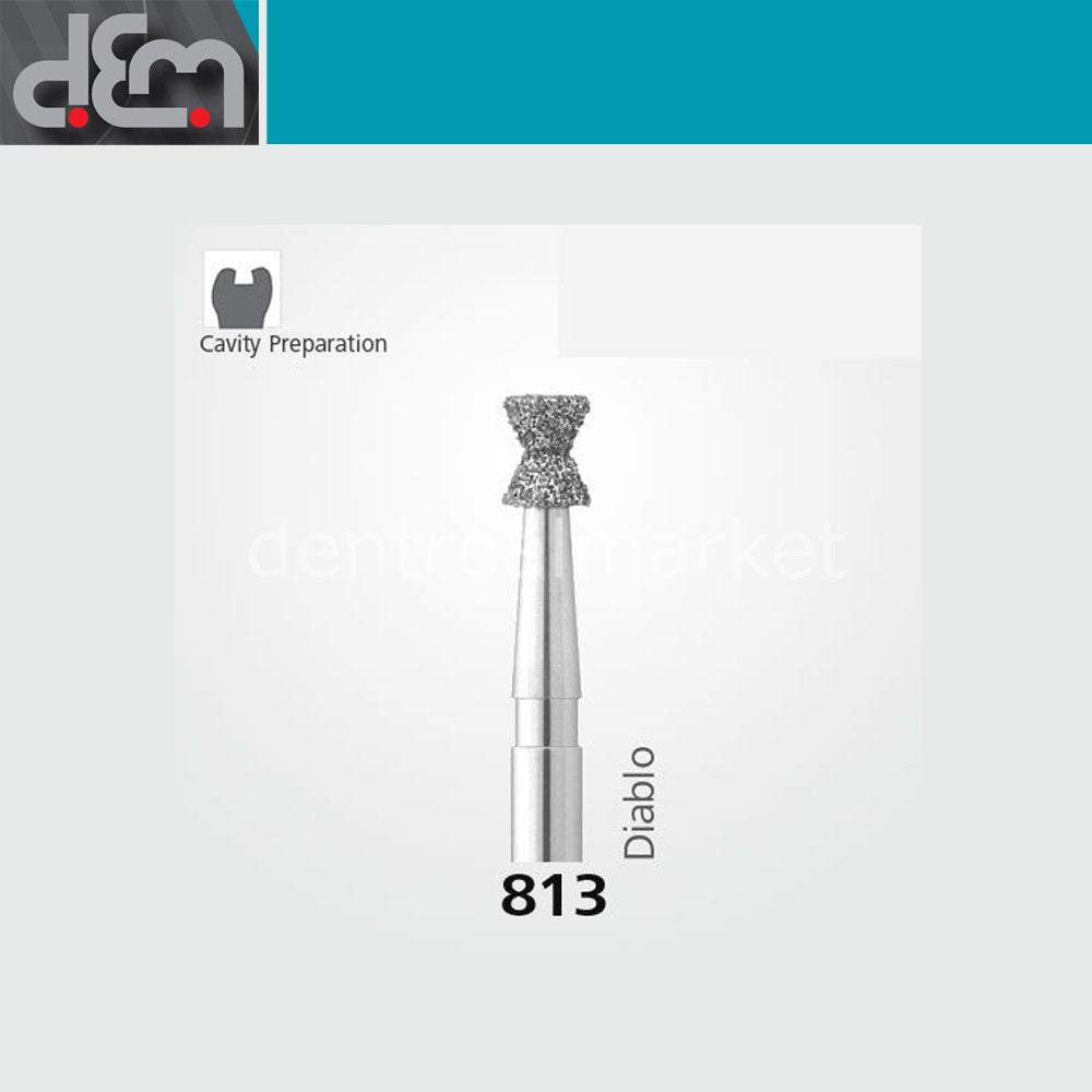 Dx Dentex DX Synthetic Diamond Bur 813 Pack of 10