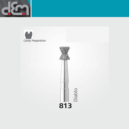Dx Dentex DX Synthetic Diamond Bur 813 Pack of 10