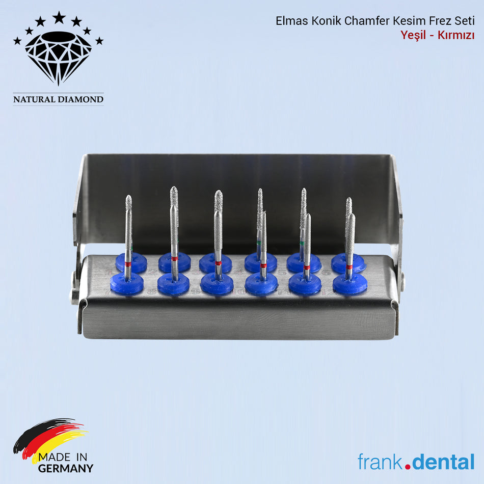 Diamond Conical Chamfer Cut Bur Set