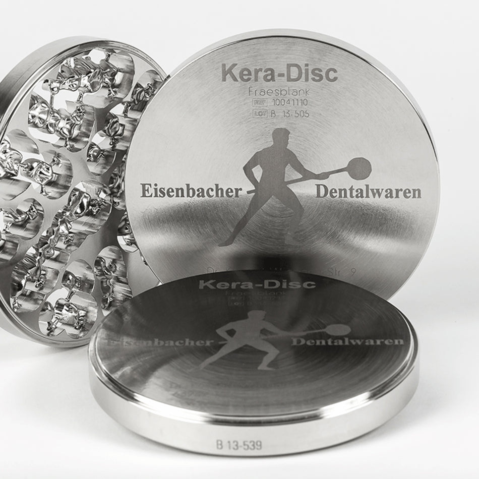 DentrealStore - Eisenbacher Kera-TI5 Titatnium Disc - Biocompatible Titanium-Milling Alloy - 98*12 mm