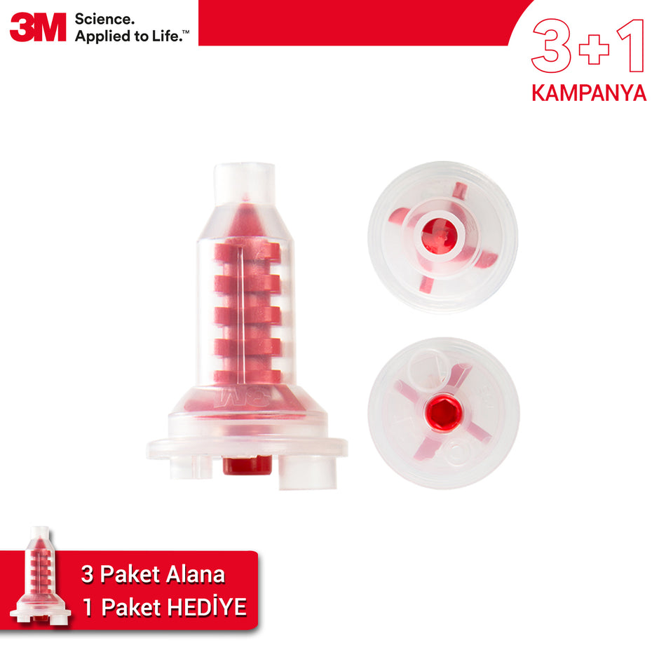 DentrealStore - 3M 3+1 Offer Orginal Pentamix Red Mixing Tips -30 Pcs