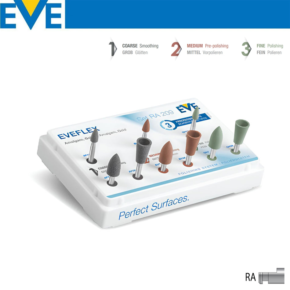 DentrealStore - Eve Technik Eveflex Metal and Amalgam Polishing Rubber Kit - RA209