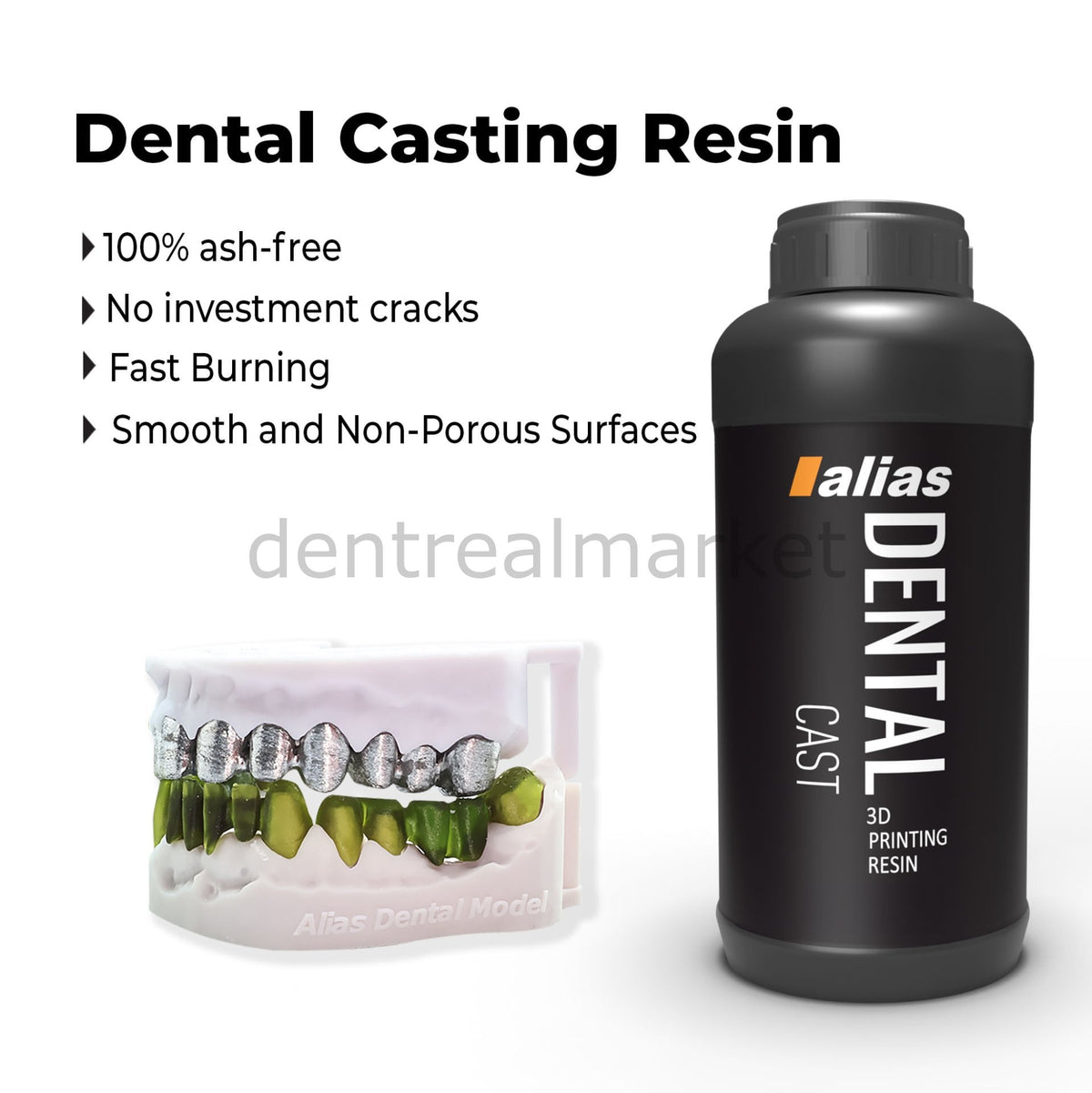 Alias Cast Professional Casting Resin for 3D Printer — 1000 g