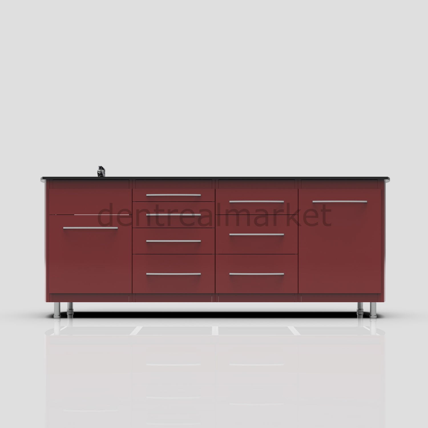 Grup Dental Adjustable-Leg Clinic Workbench AN04 – Laminate Top