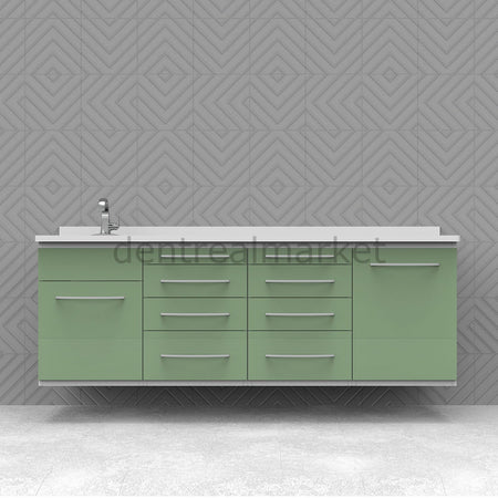 Grup Dental Wall-Mounted Clinic Workbench - Laminate Top AN06