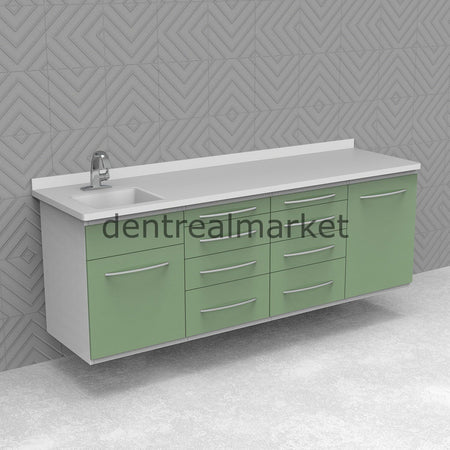 Grup Dental Wall-Mounted Clinic Workbench - Corian Top AN06