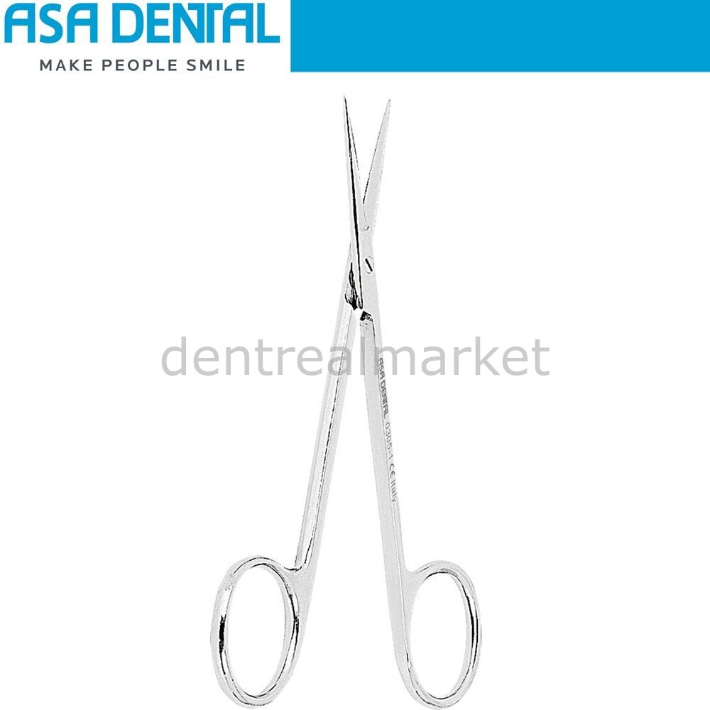 Asa Dental Iris Surgical Scissors - Tungsten Carbide Curved