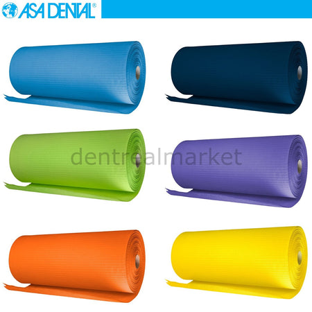 Asa Dental European Roll Coloured Dental Patient Bib – 9 Rolls