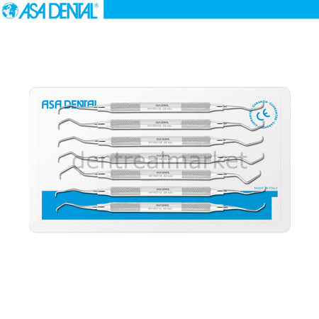Asa Dental Gracey Curette Set — 7 Instruments