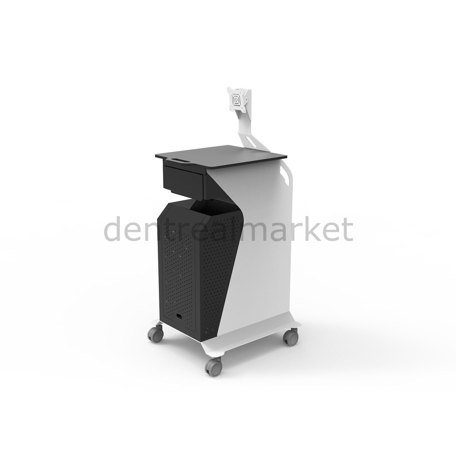 Grup Dental Intraoral Scanner Stand with Case Bay & Monitor Holder — ATS03