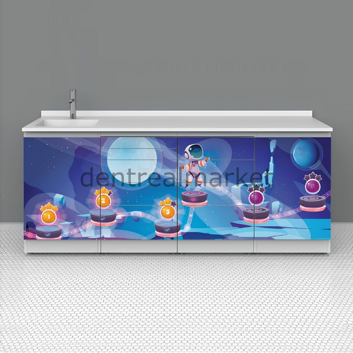 Grup Dental Custom Design Clinic Bench — Glass Top AZ05