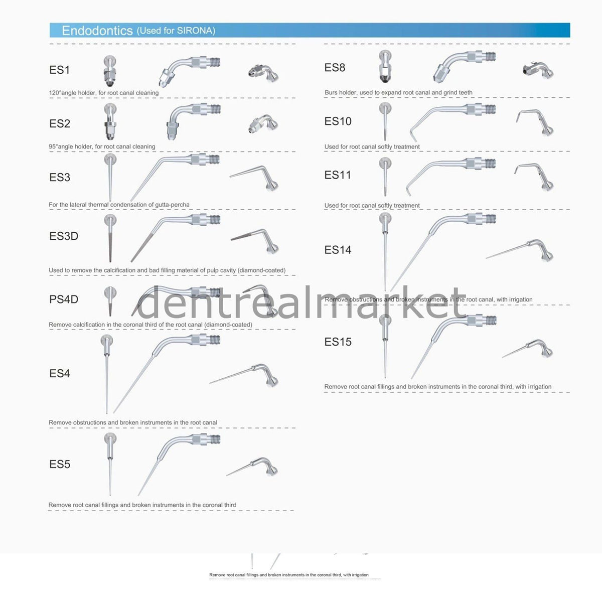 Woodpecker ES14 Scaler Tip - Sirona Compatible