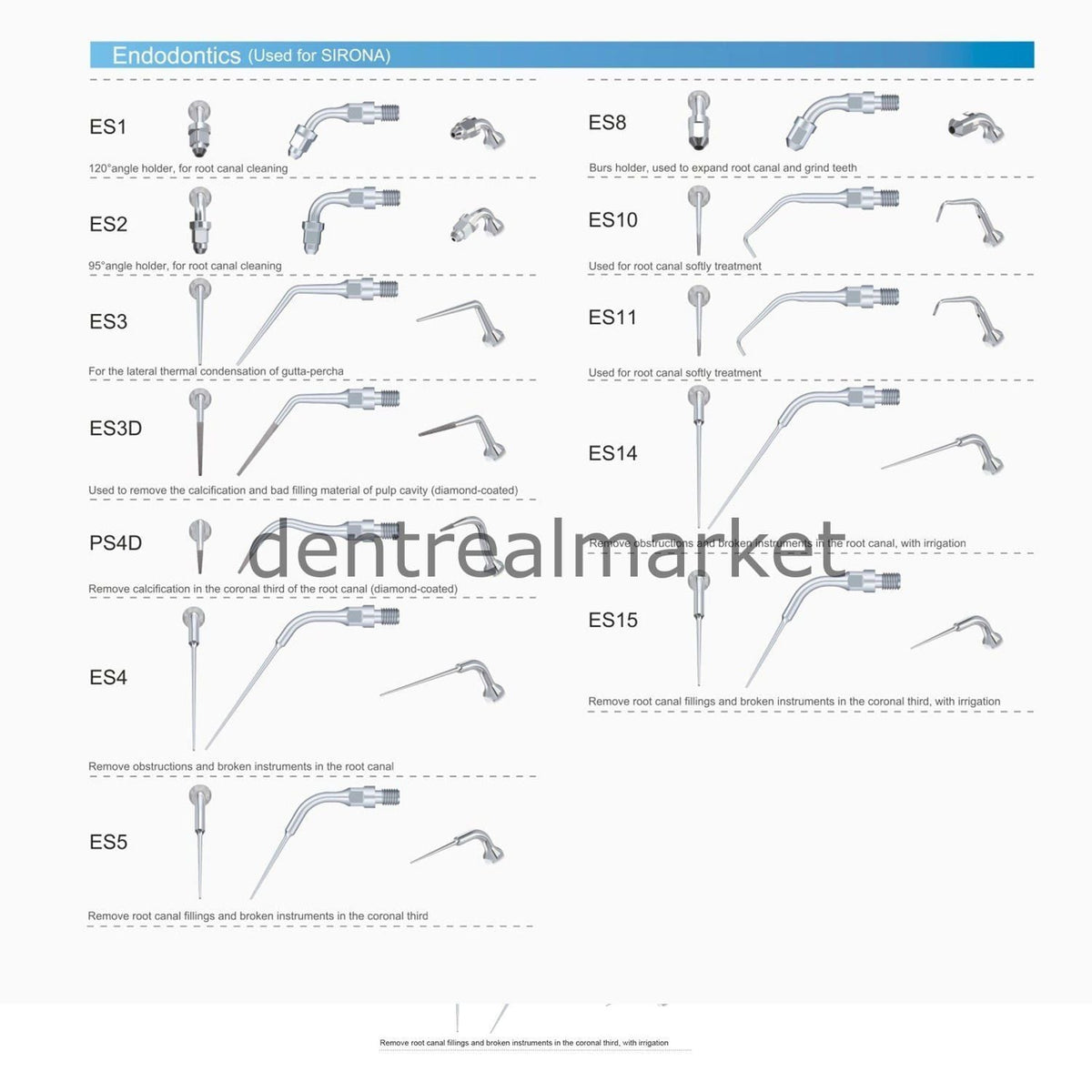 Woodpecker Scaler Tip ES3D — Sirona Compatible