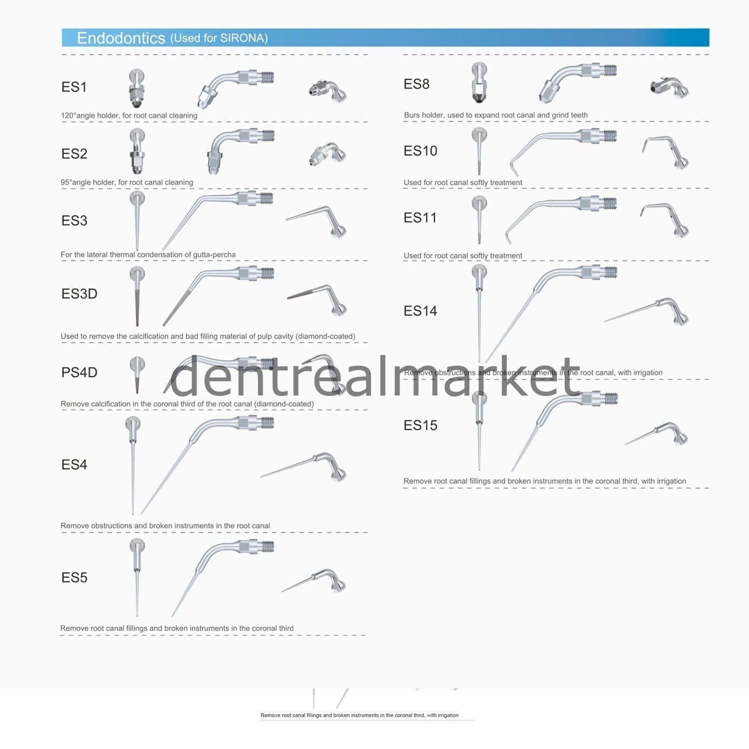 Woodpecker Scaler Tip ES3D — Sirona Compatible