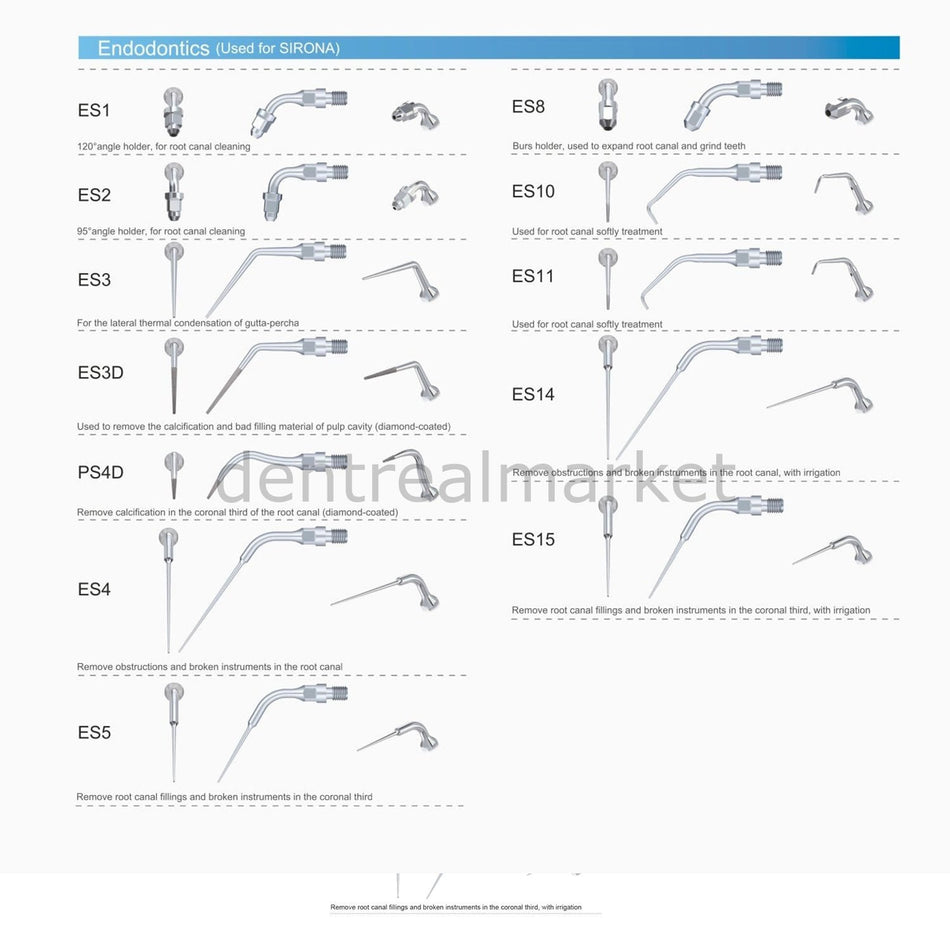 Woodpecker ES11 Scaler Tip - Sirona Compatible