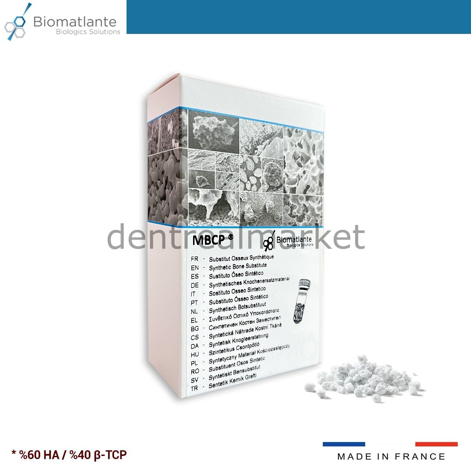 Biomatlante MBCP Bioactive Bone Graft 60/40 — Granules 2 cc