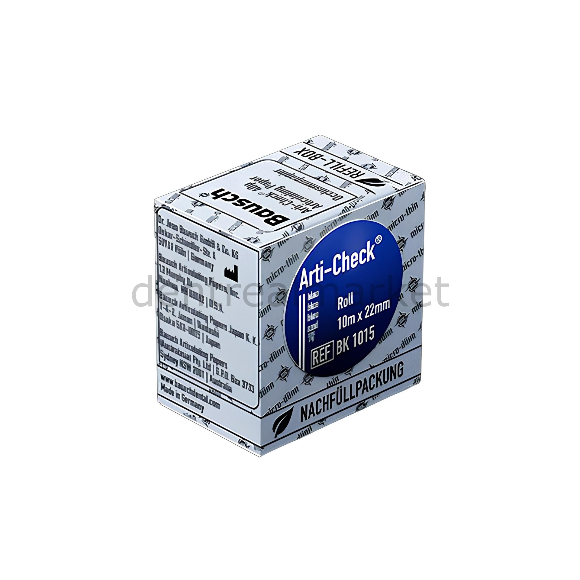 Bausch Articulating Paper Straight 40 µm Blue Roll BK1015