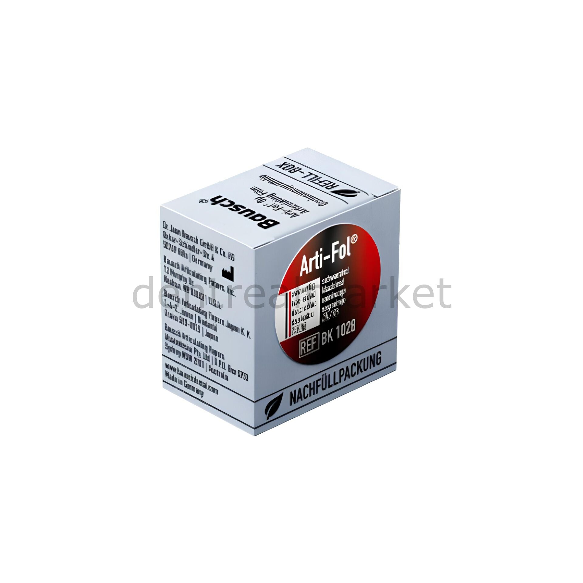 Bausch Arti-Fol Metallic 22 mm Articulating Film Red-Black BK1028