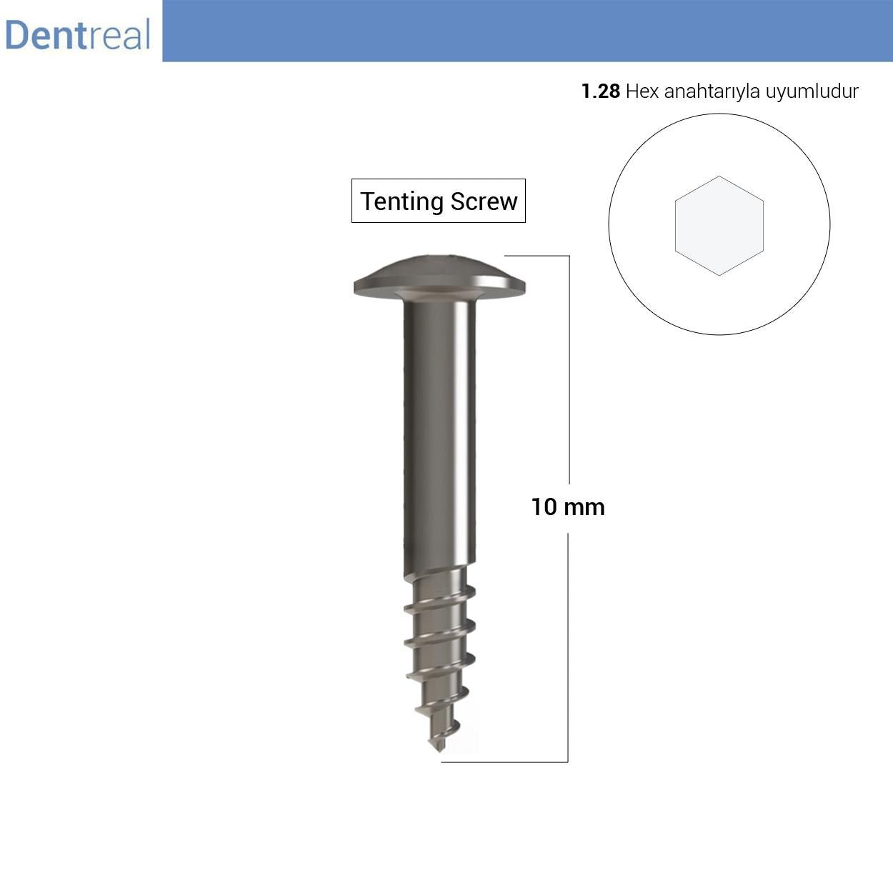 tenting screws Bonefix GBR Tenting Screw – Half Threaded Tentig Screw 5 Pcs