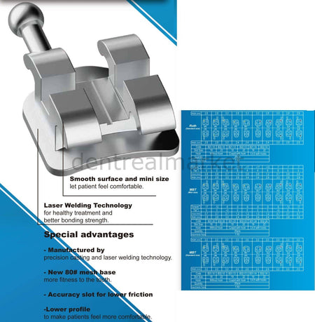 Dtc Orthodontics Bright Mini Metal Bracket