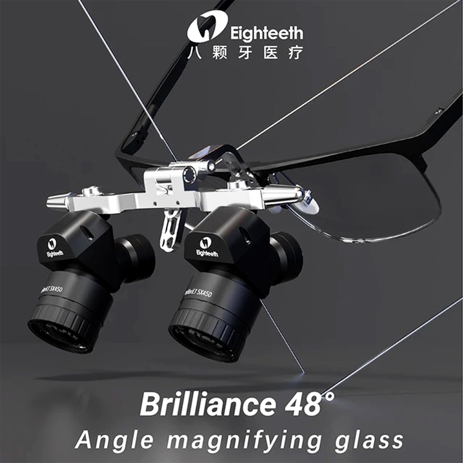 Eighteeth - Brilliance 48 Galilean Loupe 5x Magnifying Wired Head