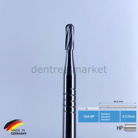 Frank Dental Carbide Adhesive Remover & Debonding Bur - Straight C21R - Pack of 5
