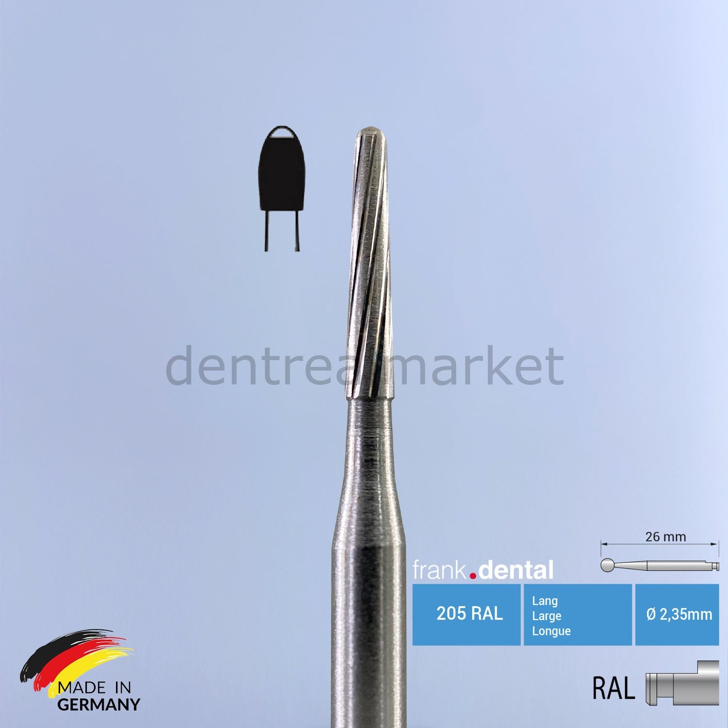 Frank Dental Carbide Adhesive Remover & Debonding Bur – Contra-angle 22ALGK
