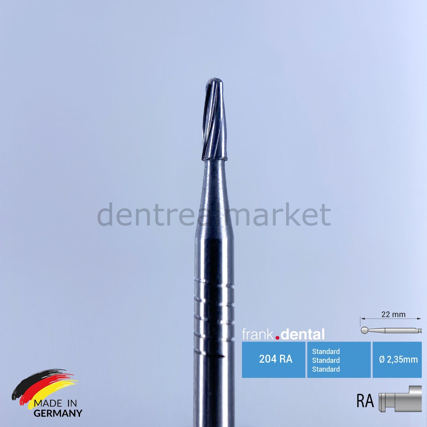 Frank Dental Tungsten Carbide Bur Contra-angle - C23R - 5 pcs