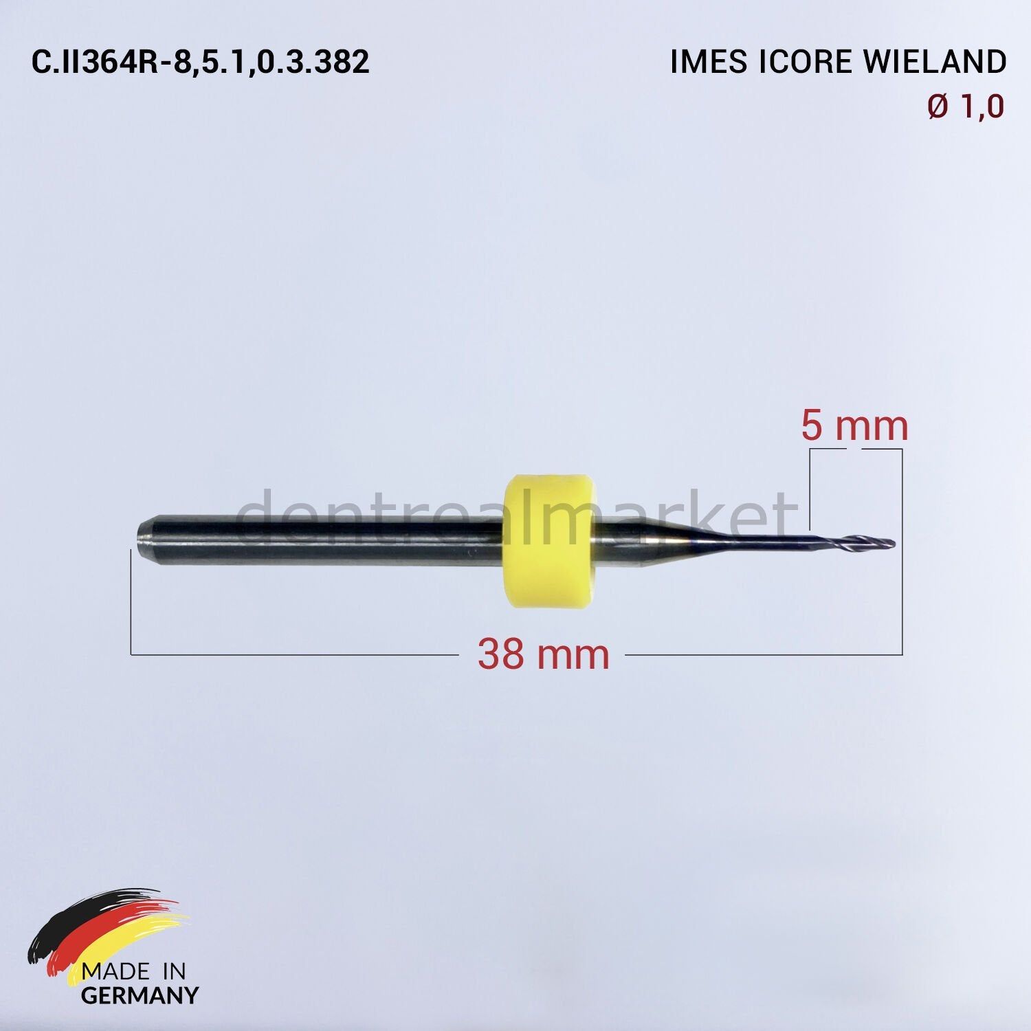 Frank Dental imes-icore Wieland CAD/CAM Bur 1.0 mm