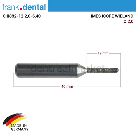 Frank Dental Imes-icore Wieland Diamond CAD/CAM Drill 2.0 mm