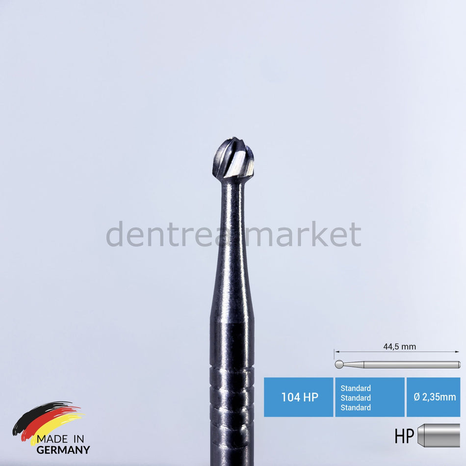 DentrealStore - Frank Dental Tungsten Carbide Round Surgical Bur - C1 for Handpiece - 5 Pcs