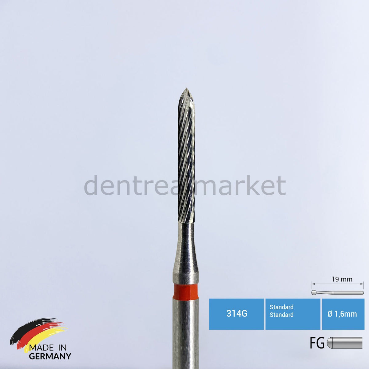 DentrealStore - Frank Dental Orthodontic Tungusten Carpide Adhesive Remover & Debonding Bur - C282 - For Air Turbine